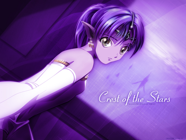 Anime picture 1280x960 with seikai no senki lafiel purple background tagme