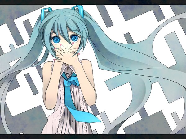 Anime picture 1400x1050 with vocaloid hatsune miku girl tagme