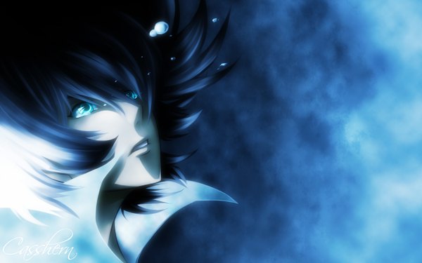 Anime picture 1280x800 with casshern sins wide image blue background tagme