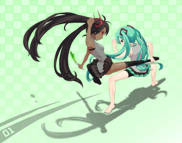 Anime picture 1200x942 with vocaloid hatsune miku zatsune miku girl tagme