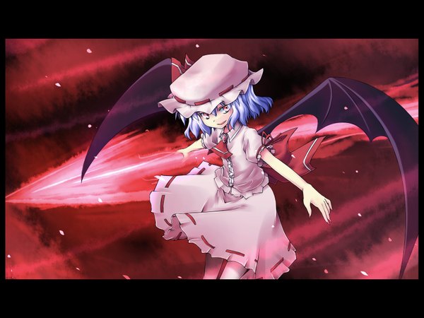 Anime picture 1600x1200 with touhou remilia scarlet girl wings spear the gungnir tagme