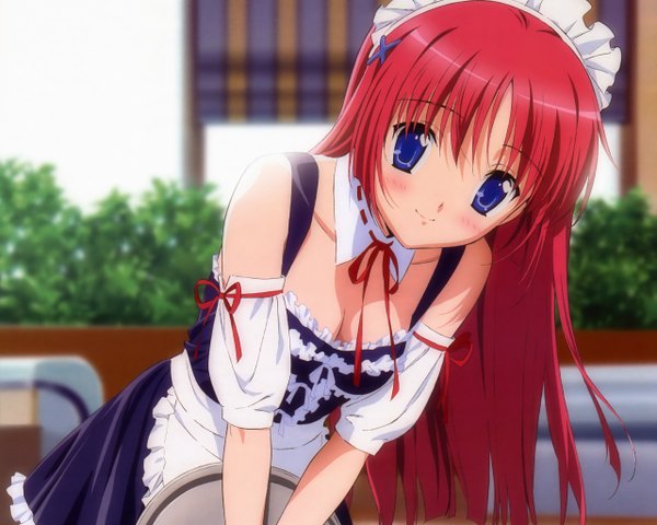 Anime picture 2560x2048 with da capo shirakawa kotori highres maid waitress x hair ornament