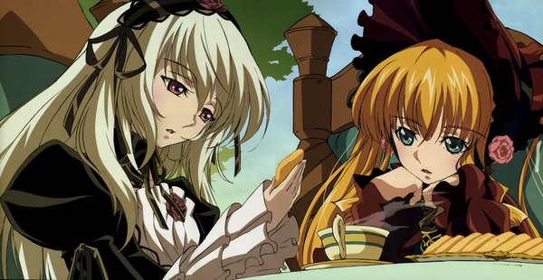 Anime picture 4476x2315 with rozen maiden suigintou highres wide image tagme