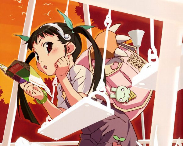 Anime picture 1280x1024 with bakemonogatari shaft (studio) monogatari (series) hachikuji mayoi tagme