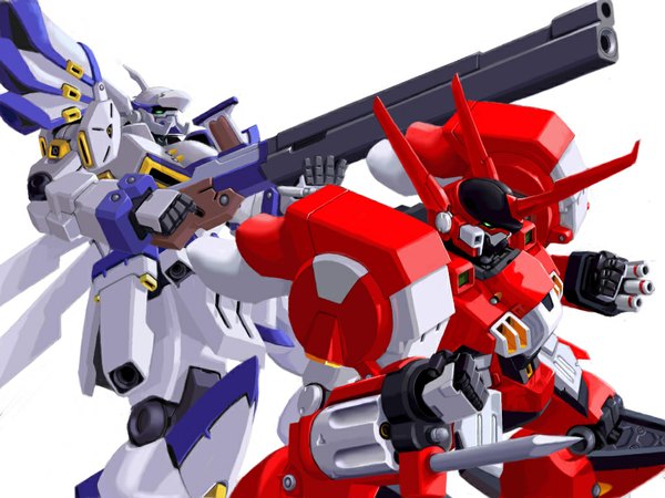 Anime picture 1024x768 with super robot wars alteisen weissritter mecha tagme