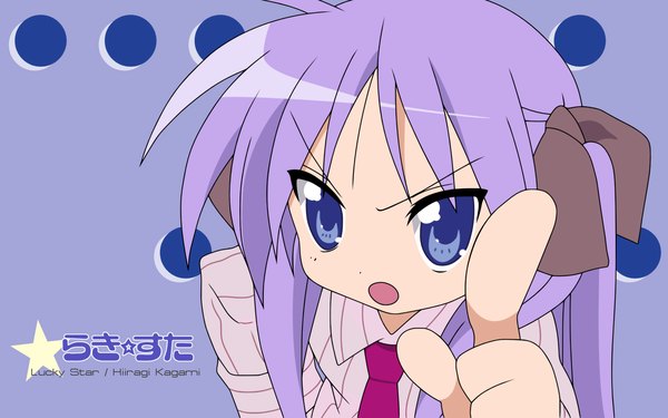 Anime picture 1680x1050 with lucky star kyoto animation hiiragi kagami wide image girl