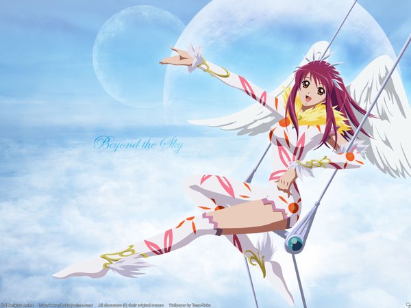 Anime picture 1600x1200 with kaleido star gonzo naegino sora sky tagme