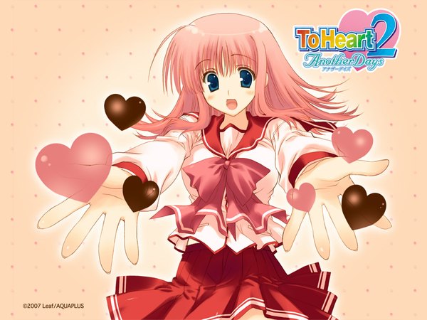 Anime picture 1024x768 with to heart 2 leaf (studio) kouno harumi tagme