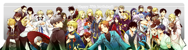 Anime picture 2484x666 with fate/stay night bleach pokemon fairy tail mobile suit gundam axis powers hetalia jojo no kimyou na bouken katekyou hitman reborn fate/zero hunter x hunter mobile suit gundam 00 tsubasa reservoir chronicle black lagoon k-project kobato kimi ni todoke shin megami tensei medaka box kamisama hajimemashita yondemasu yo, azazel-san