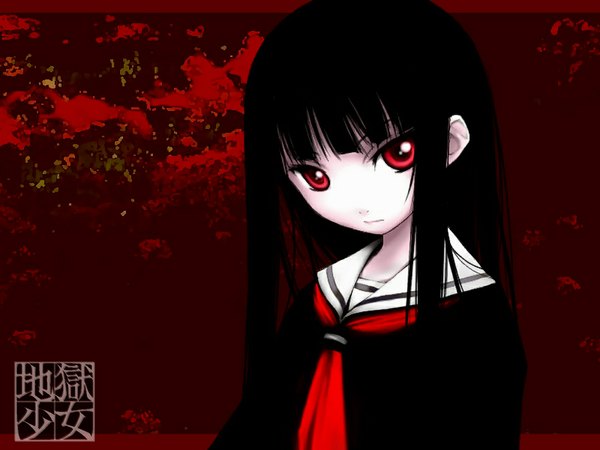 Anime picture 1024x768 with hell girl studio deen enma ai tagme