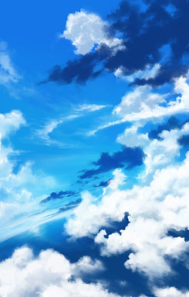 Anime picture 1400x2200 with original iy (tsujiki) tall image sky cloud (clouds) landscape scenic