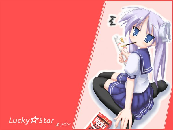 Anime picture 1024x768 with lucky star kyoto animation hiiragi kagami girl kazamine