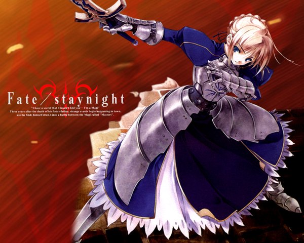 Anime picture 1280x1024 with fate (series) fate/stay night studio deen type-moon artoria pendragon (all) saber