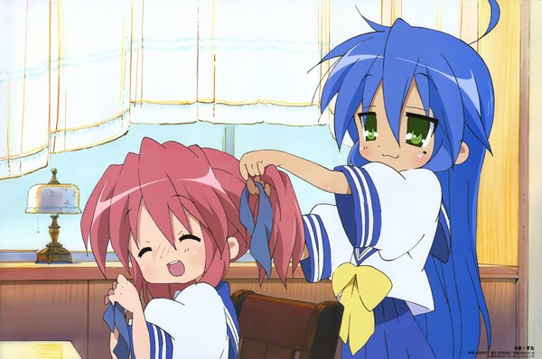 Anime picture 3465x2300 with lucky star kyoto animation izumi konata kobayakawa yutaka highres girl