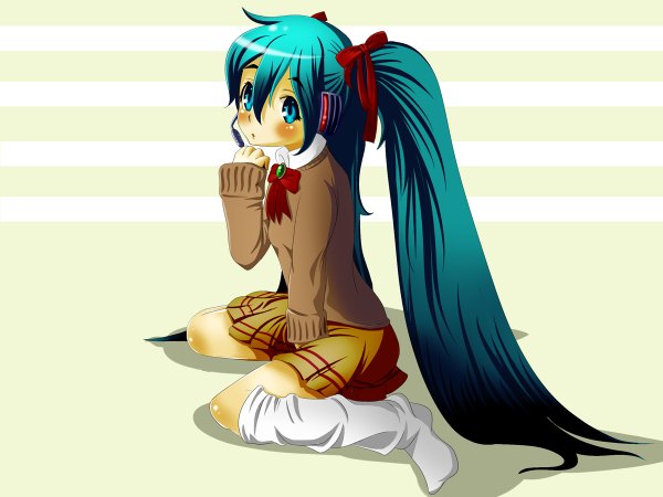 Anime picture 1200x900 with vocaloid hatsune miku girl tagme