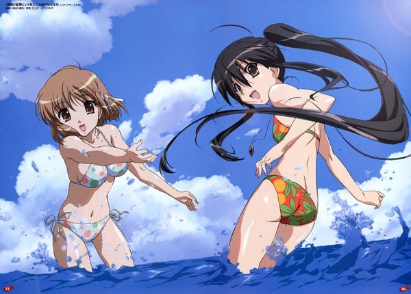 Anime picture 5629x4043 with shakugan no shana j.c. staff shana yoshida kazumi highres light erotic girl swimsuit