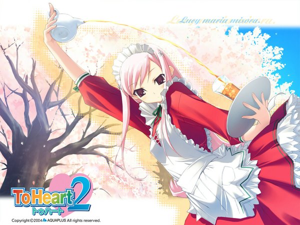 Anime picture 1024x768 with to heart 2 leaf (studio) lucy maria misora copyright name tagme