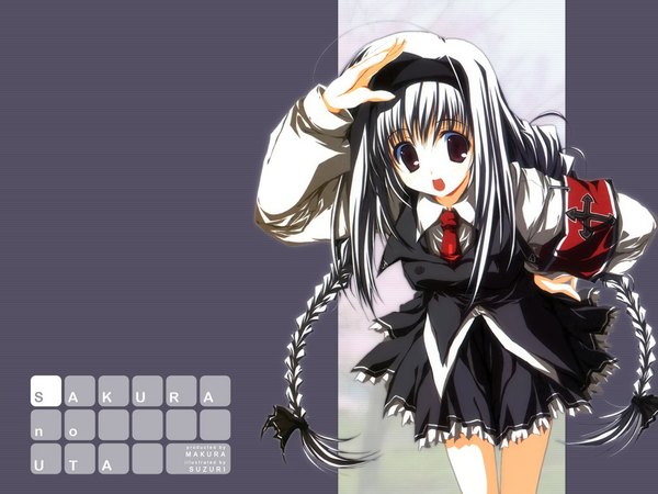 Anime picture 1024x768 with sakura no uta tagme