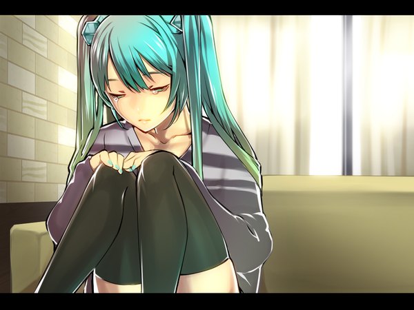 Anime picture 1024x768 with vocaloid hatsune miku girl tagme jirou (pixiv50108)