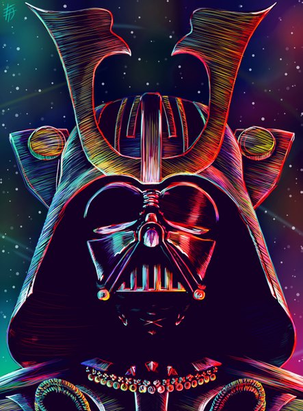 Anime picture 2438x3300 with star wars darth vader yes danel single tall image highres signed multicolored boy armor helmet