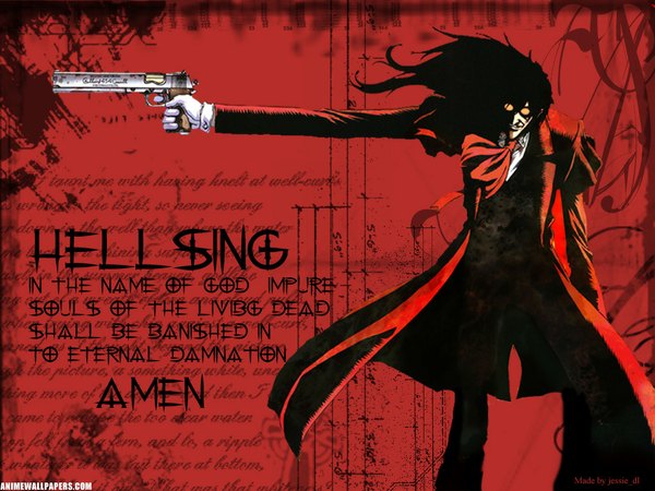 Anime picture 1024x768 with hellsing alucard (hellsing) red background tagme