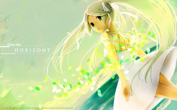 Anime picture 1280x800 with vocaloid hatsune miku wide image girl