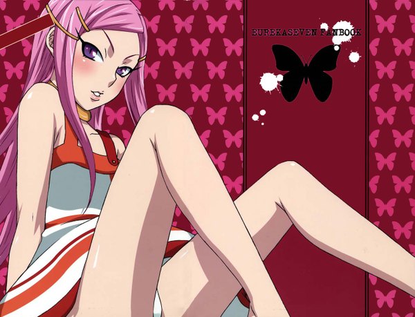 Anime picture 1307x1000 with eureka seven studio bones anemone blush light erotic