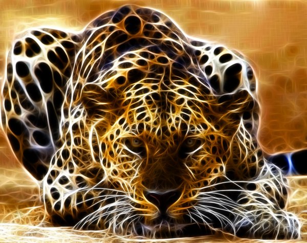 Anime picture 1412x1120 with original thegift73 (artist) single highres blue eyes animal mustache leopard