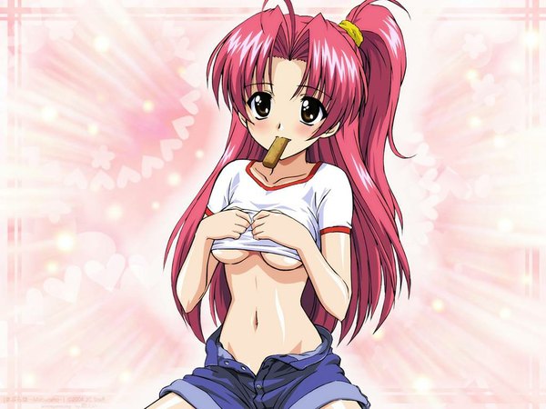 Anime picture 1024x768 with maburaho j.c. staff miyama yuuna light erotic girl