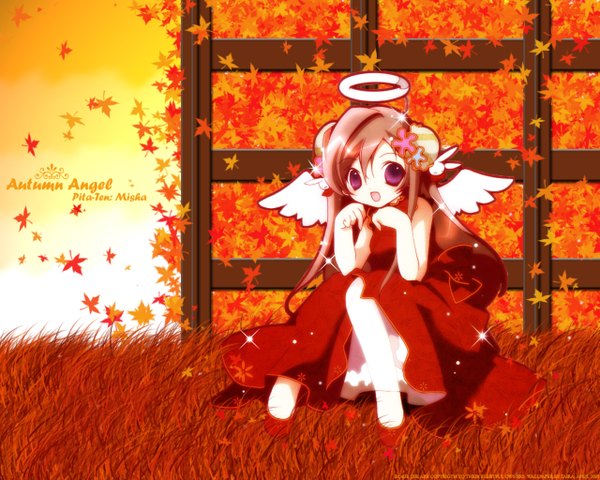 Anime picture 1280x1024 with pita ten misha (pita ten) angel tagme