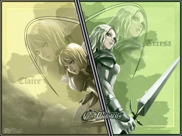 Anime picture 1024x768 with claymore madhouse clare (claymore) teresa tagme