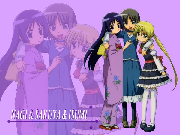 Anime picture 1600x1200 with hayate no gotoku! sanzenin nagi aizawa sakuya saginomiya isumi tagme