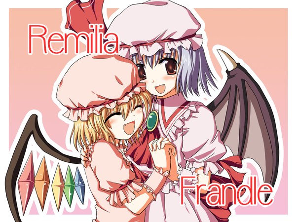 Anime picture 1600x1200 with touhou flandre scarlet remilia scarlet kinagi yuu highres girl
