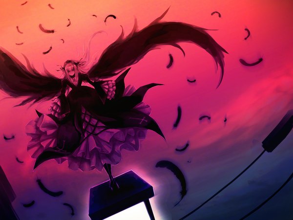 Anime picture 1024x768 with rozen maiden suigintou pd-x multicolored tagme