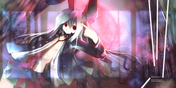 Anime picture 2068x1041 with touhou reisen udongein inaba kei (keigarou) highres wide image bunny ears bunny girl girl