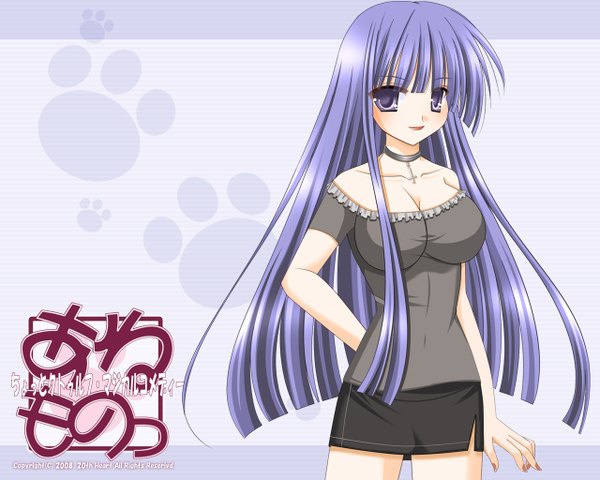Anime picture 1280x1024 with blue background tagme 20th heart anemono