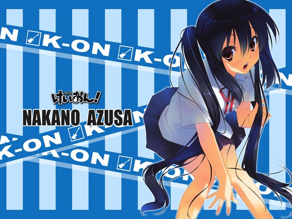 Anime picture 1280x960 with k-on! kyoto animation nakano azusa black hair red eyes