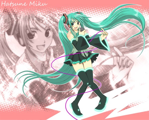 Anime picture 1247x1000 with vocaloid hatsune miku girl tagme