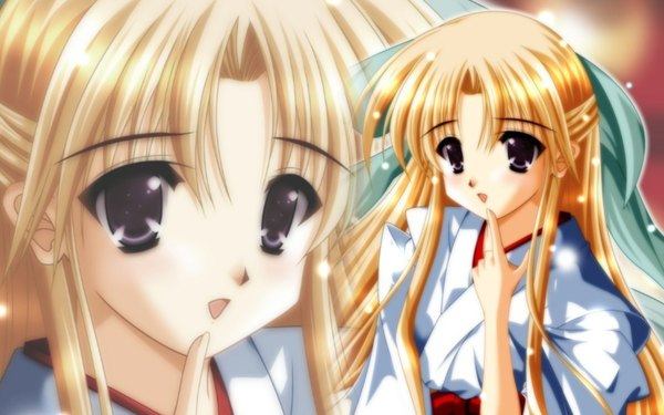 Anime picture 1920x1200 with canvas (anime) highres wide image japanese clothes miko