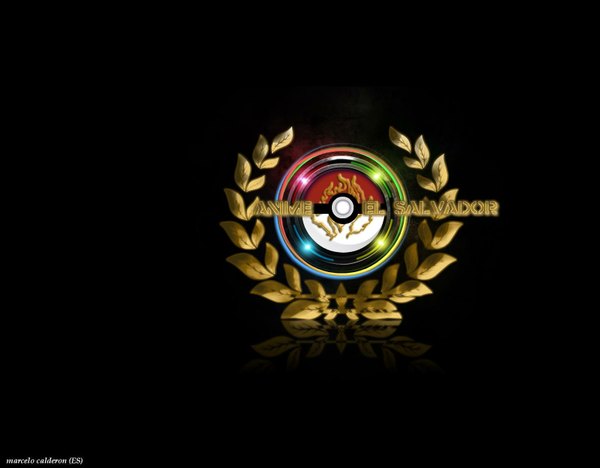 Anime picture 1602x1251 with pokemon nintendo simple background inscription black background reflection logo pokeball