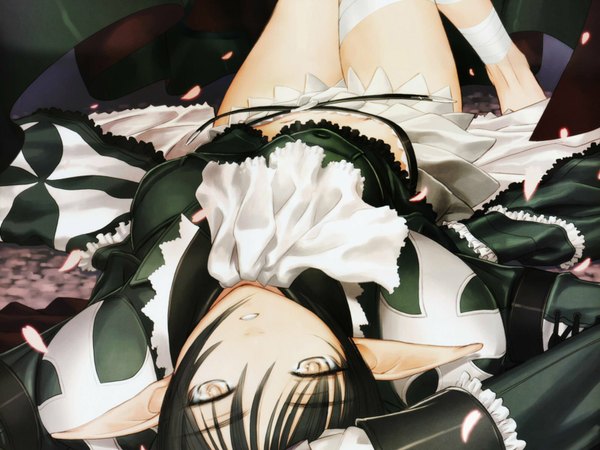 Anime picture 1600x1200 with shining (series) shining tears xecty tony taka elf girl