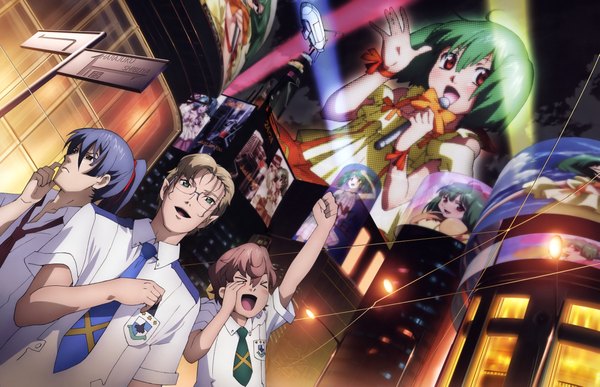 Anime picture 4473x2889 with macross macross frontier saotome alto mikhail buran luca angeloni highres