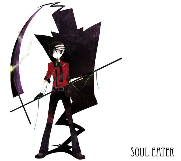 Anime picture 1024x913 with soul eater studio bones death the kid shinigami-sama tagme (artist) single looking at viewer fringe short hair black hair simple background standing white background yellow eyes white hair multicolored hair two-tone hair shadow streaked hair copyright name