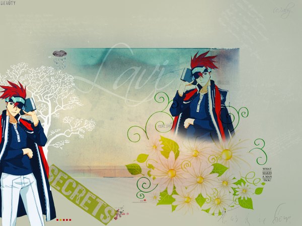 Anime picture 1400x1050 with d.gray-man lavi tagme