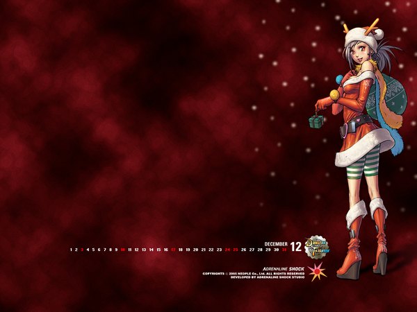 Anime picture 1024x768 with christmas tagme