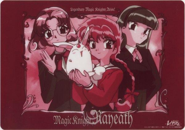 Anime picture 4065x2864 with magic knight rayearth clamp mokona ryuuzaki umi shidou hikaru hououji fuu highres