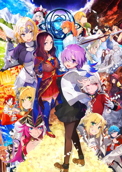 Anime picture 997x1400 with fate (series) fate/grand order fate/apocrypha fate/strange fake fate/extra fate/extra ccc artoria pendragon (all) saber jeanne d'arc (fate) (all) mash kyrielight toosaka rin scathach (fate) (all) nero claudius (fate) (all) scathach (fate) jeanne d'arc (fate) nero claudius (fate) ishtar (fate) ereshkigal (fate) gilgamesh (fate) mordred (fate)