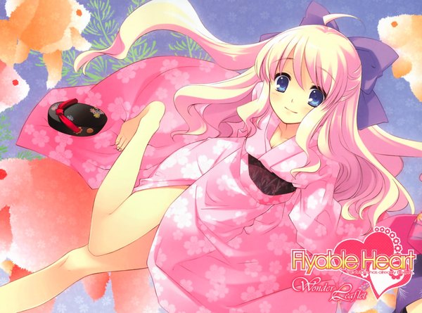 Anime picture 4058x3015 with flyable heart minase sakurako itou noiji highres japanese clothes yukata