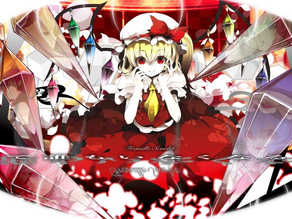 Anime picture 1280x960 with touhou flandre scarlet girl wings tagme
