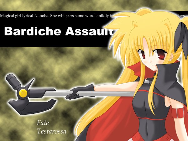 Anime picture 1600x1200 with mahou shoujo lyrical nanoha fate testarossa girl tagme